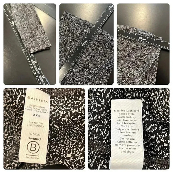🍀2/$22 Athleta Bundle Ultimate Stash 7/8 Legging & Long Sleeve 1/4 Zip Womens XS - Picture 9 of 13